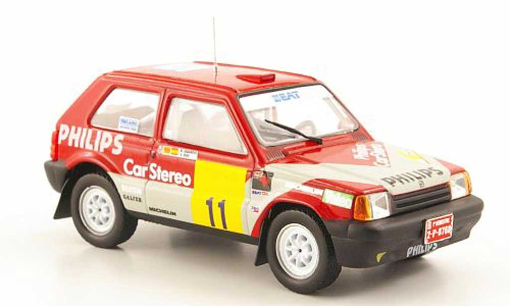 Seat Marbella 1/43 Hachette Prossoo No.11 Philips Rally de Tierra de Aviles 1988 modellino in miniatura