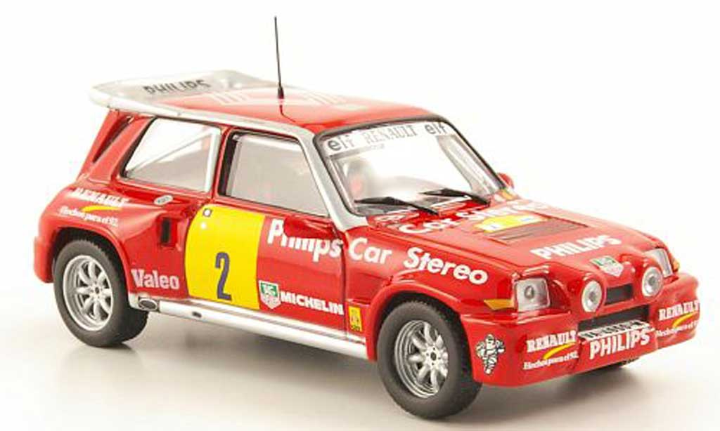 Renault 5 Turbo 1/43 Hachette Turbo Maxi 4x4 No.2 Philips Rally de Tierra de Aviles 1989 modellino in miniatura