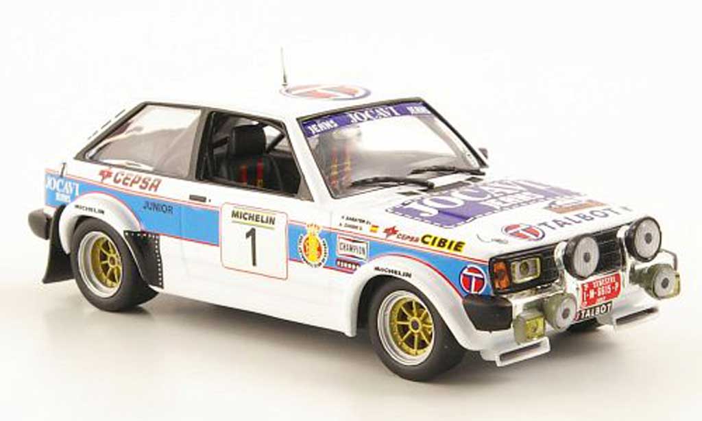 Sunbeam Lotus 1982 1/43 Hachette Talbot Lotus No.1 Jocavi Jeans Rally Principle de Asturias 1982 modellino in miniatura