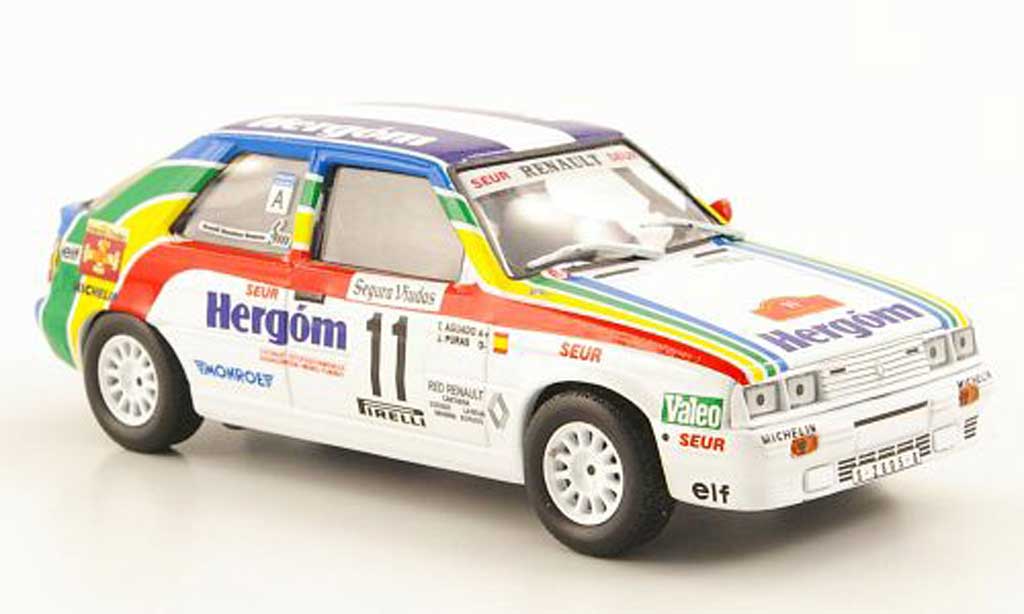 Renault 11 Turbo 1/43 Hachette Turbo No. Hergom Rally Catalunya 1987 modellino in miniatura