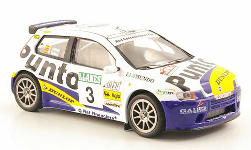 Fiat Punto 1/43 Hachette S 1No.3 Rally Villa de Llanes 2002 modellino in miniatura