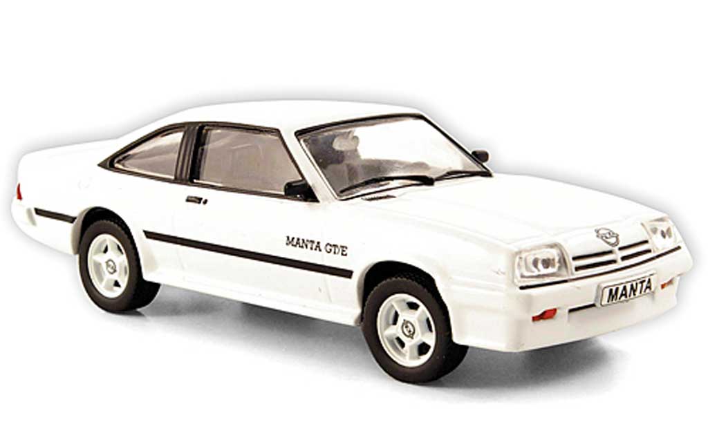 Opel Manta B 1/43 Hachette B GT/E bianco (ohne Magazin) 1977 modellino in miniatura
