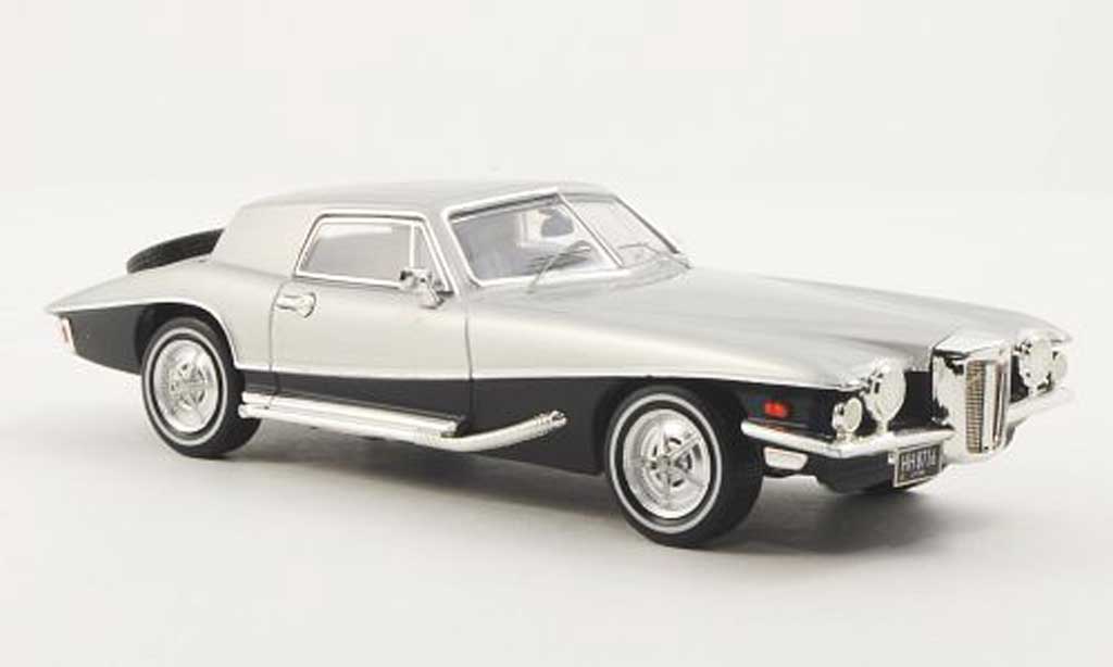 Stutz Blackhawk 1/43 Premium X Coupe blu/grigio 1971 modellino in miniatura