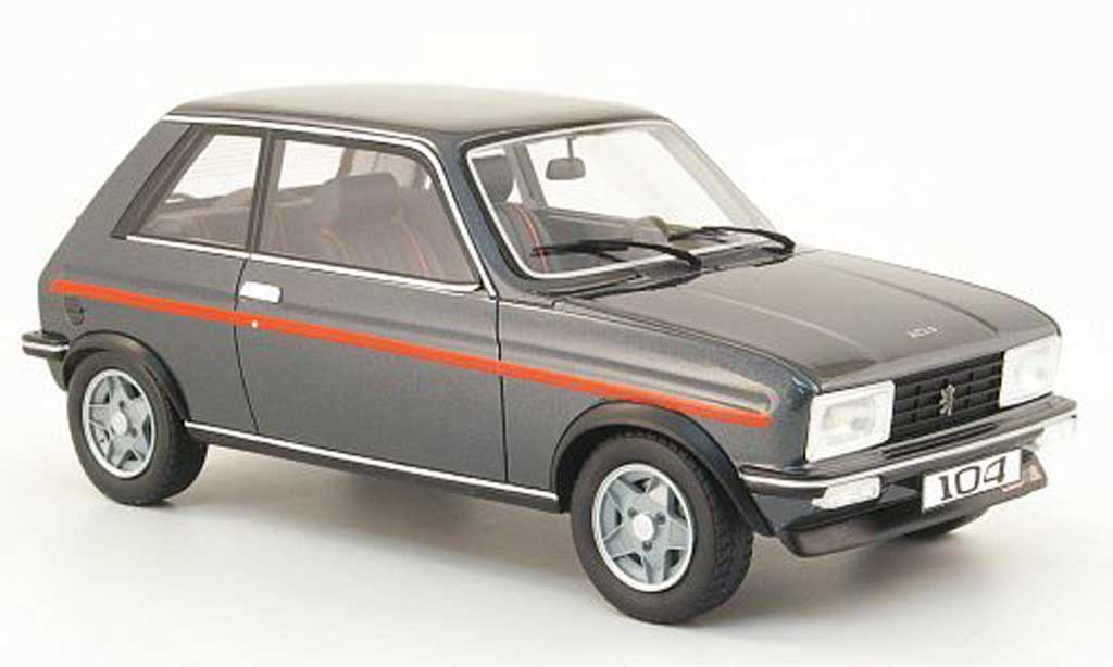 Peugeot 104 1/18 Ottomobile zs2 grigio modellino in miniatura