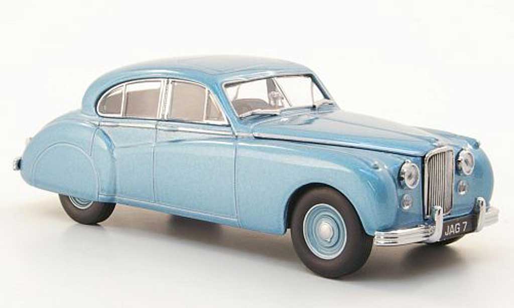 Jaguar MK 7 1/43 Oxford 7 blu modellino in miniatura