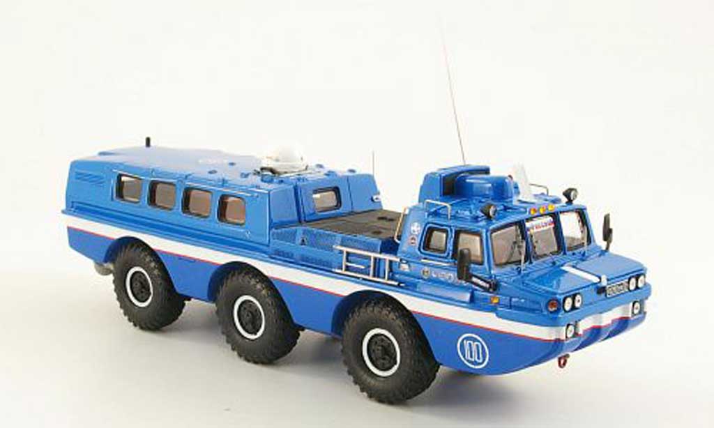 Zil 49061 1/43 DIP Models Blue Bird Gelandefahrzeug avec Personenabteil modellino in miniatura