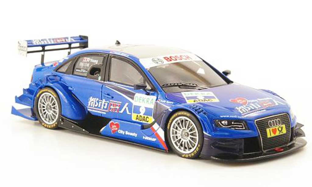 Audi A4 DTM 1/43 Spark DTM No.9 D.O'Young Shanghai 2010 modellino in miniatura