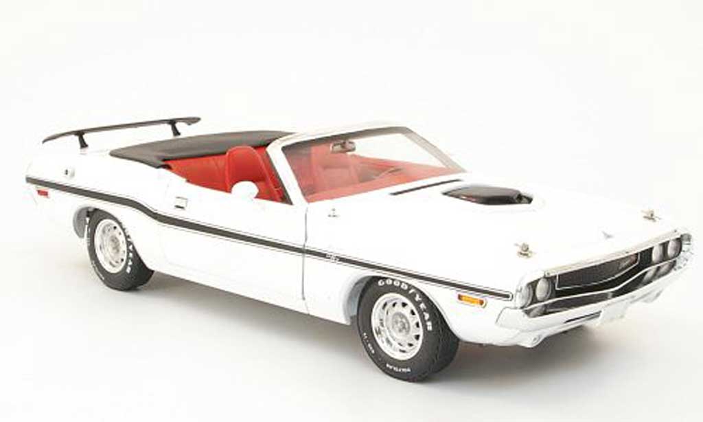 Dodge Challenger 1970 1/18 Greenlight 1970 r/t convertibile bianco modellino in miniatura