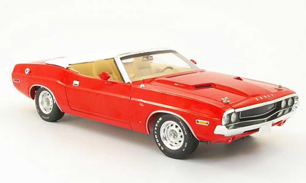 Dodge Challenger 1970 1/18 Greenlight 1970 r/t convertibile rosso modellino in miniatura