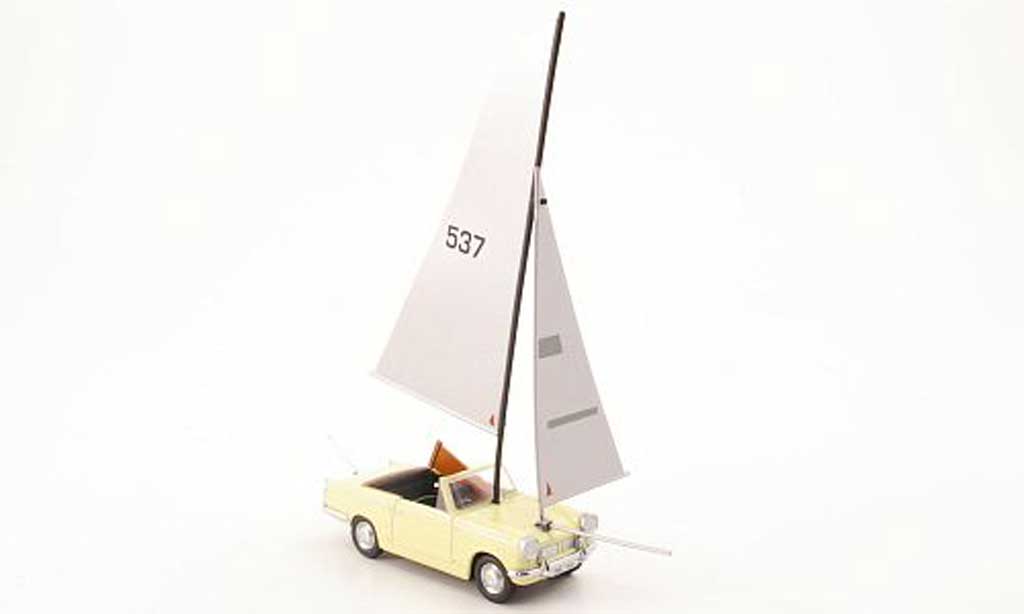 Triumph Herald 1/43 Oxford Cabriolet Segelschiffumbau Top Gear modellino in miniatura