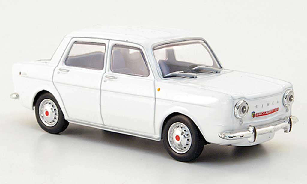 Abarth 1150 1963 1/43 Hachette 1963 Simca bianco modellino in miniatura