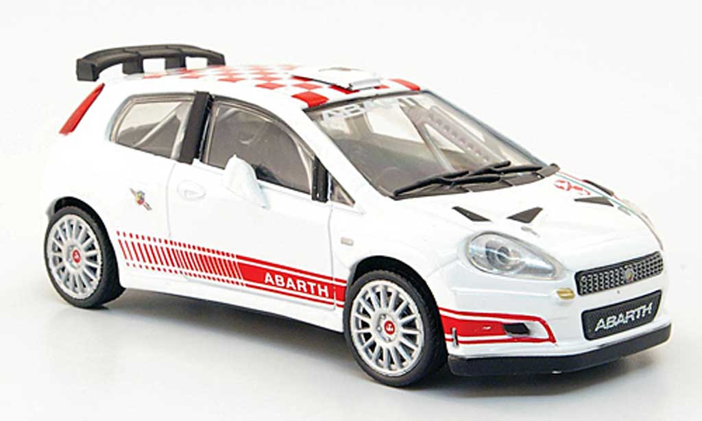 Fiat Grande Punto S2000 1/43 Hachette S2000 bianco/rosso modellino in miniatura