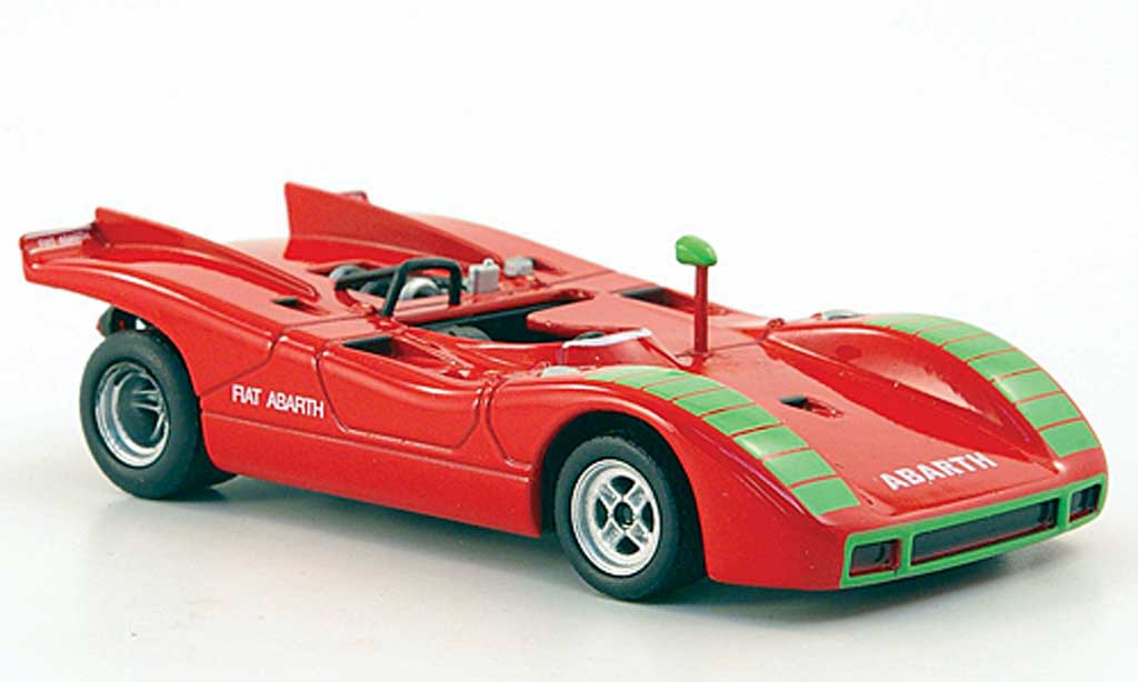 Fiat 2000 1/43 Hachette Abarth Sport Spider (SE019) rosso 1970 modellino in miniatura