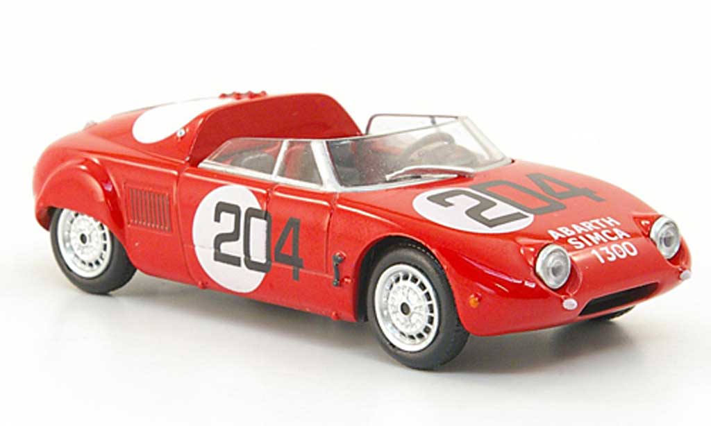 Abarth 1300 Simca Spider 1/43 Hachette Simca Spider Sport No.204 rosso 1962 modellino in miniatura