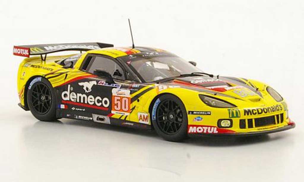 Chevrolet Corvette C6 1/43 Spark C6 ZR1 No.50 Larbre Competition P.Bornhauser / J.Canal / G.Gardel 24h Le Mans 2011 modellino in miniatura