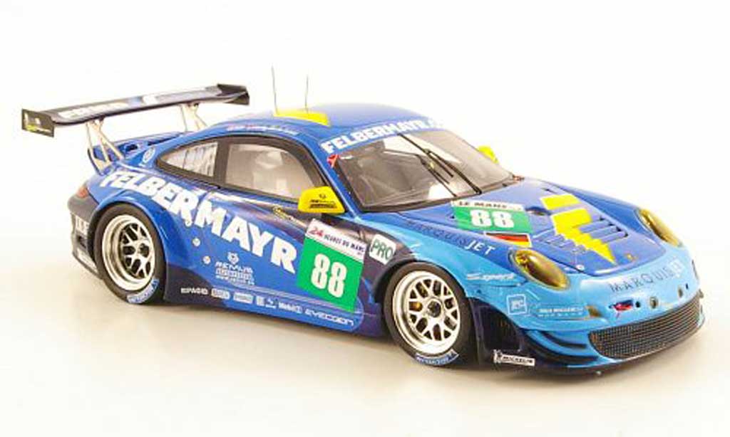 Porsche 997 GT3 RSR 1/43 Spark GT3 RSR 2011 No.88 Team Felbermayr-Prossoon 24h Le Mans modellino in miniatura