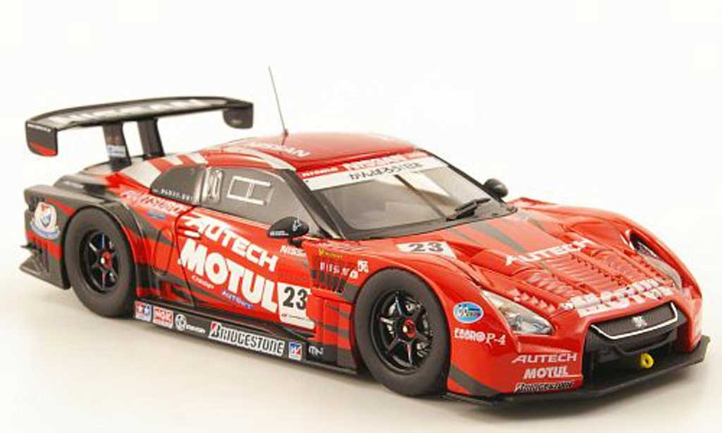 Nissan Skyline R35 1/43 Ebbro R35 GT-R No.23 Motul / Autech Super GT500 Fuji 2011 modellino in miniatura
