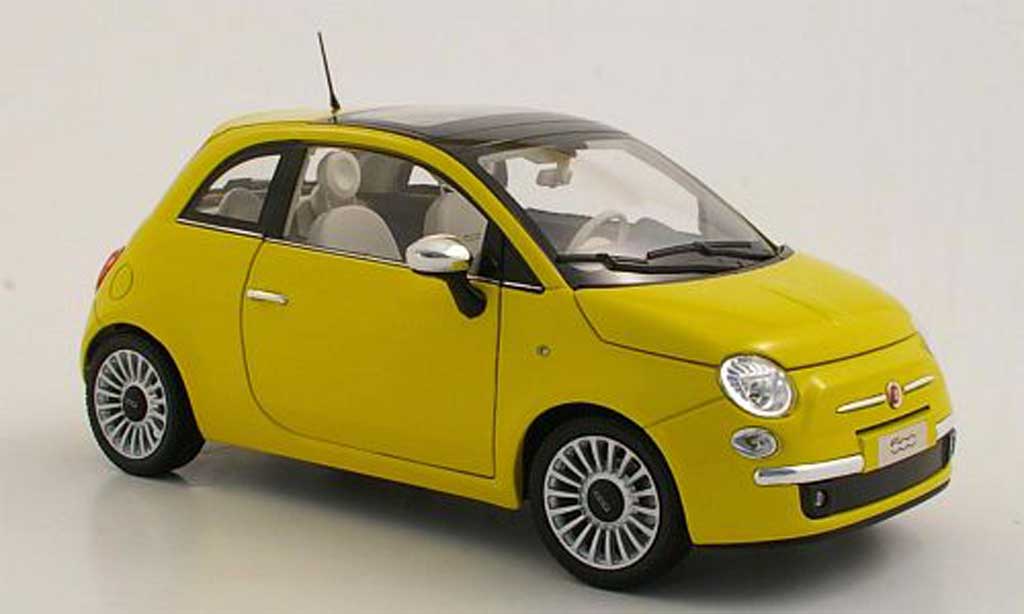 Fiat 500 C 1/18 Norev C Lounge giallo 2007 modellino in miniatura