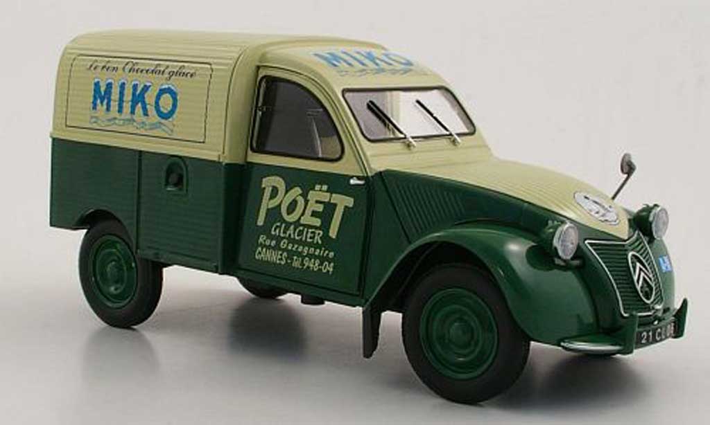 Citroen 2CV 1/18 Sun Star Fourgonnette Miko 1952 modellino in miniatura