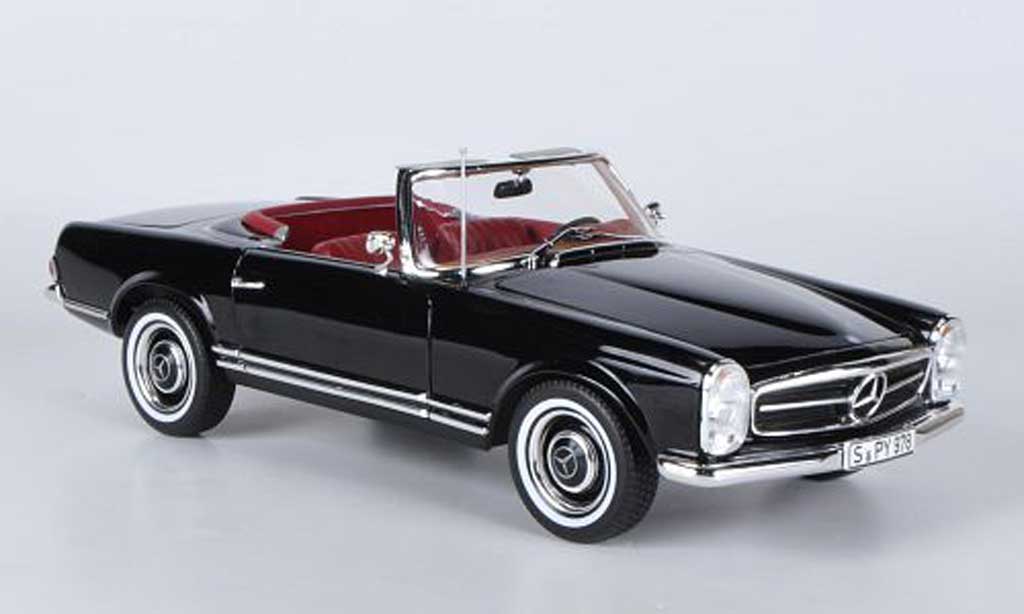 Mercedes 230 SL 1/18 Norev SL (W113) nero 1967 modellino in miniatura