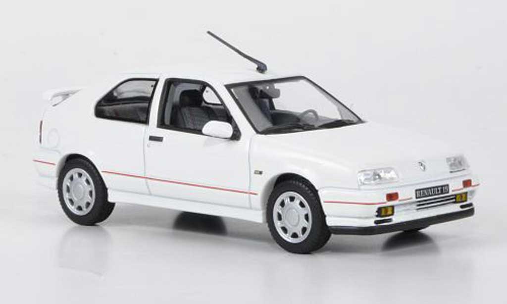 Renault 19 16S 1/43 Norev 16S bianco 3-portes 90 modellino in miniatura