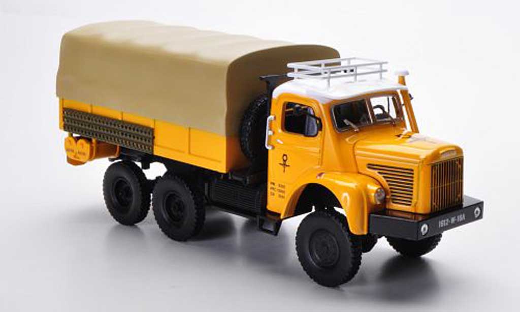 Berliet GBC 1/43 Norev 8 6x6 Gazelle giallo PP-LKW 1959 modellino in miniatura