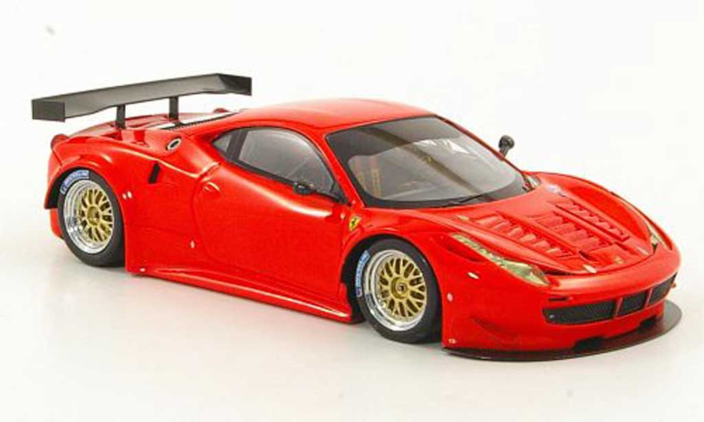 Ferrari 458 Italia GT2 1/43 Fujimi Italia GT2 rosso Prasentationsfahrzeug 2011 modellino in miniatura