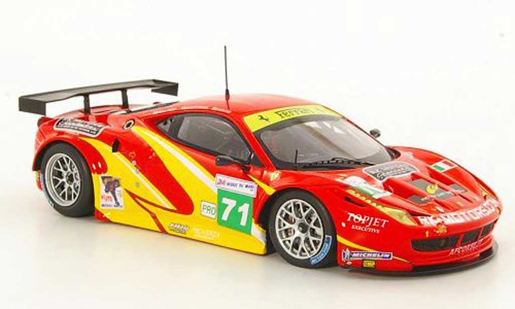 Ferrari 458 Italia GT2 1/43 Fujimi Italia GT2 No.71 Team AF Corse 24h Le Mans 2011 modellino in miniatura