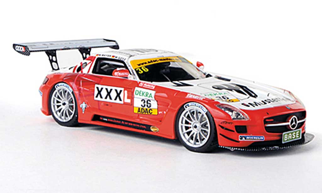 Mercedes SLS 1/43 Schuco AMG GT3 No.36 Musterring - MS Racing M.Mayer / M.Gotz ADAC GT Masters-Saison 2011 modellino in miniatura
