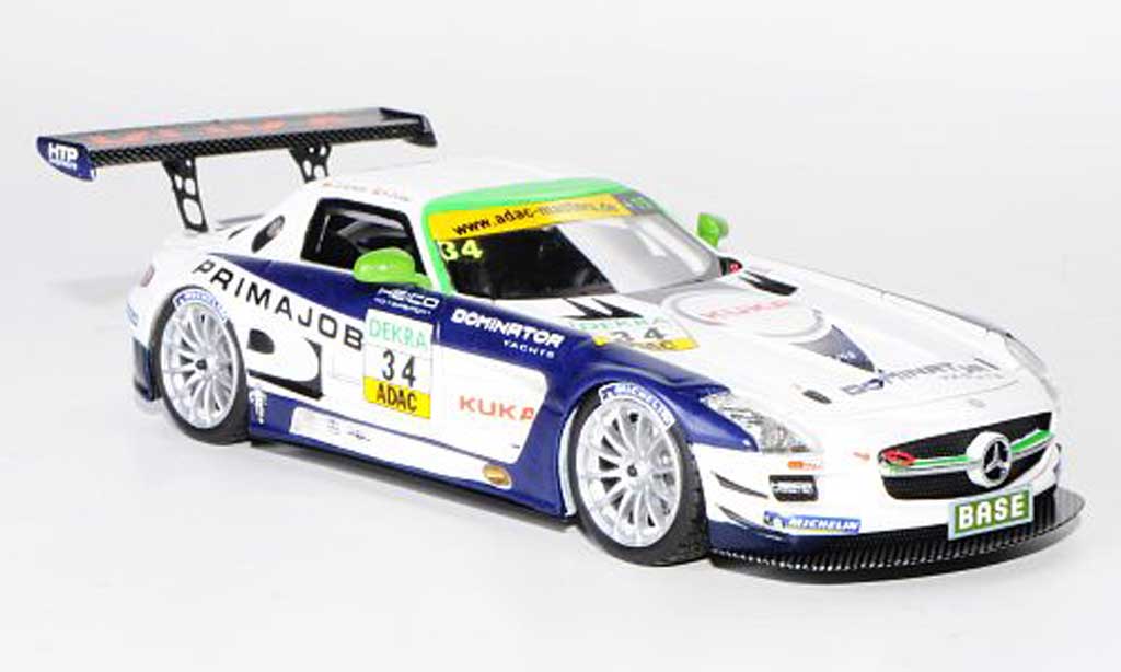 Mercedes SLS 1/43 Schuco AMG GT3 No.34 Primajob Team Heico L.D.Arnold / A.Zuber ADAC GT Masters-Saison 2011 modellino in miniatura