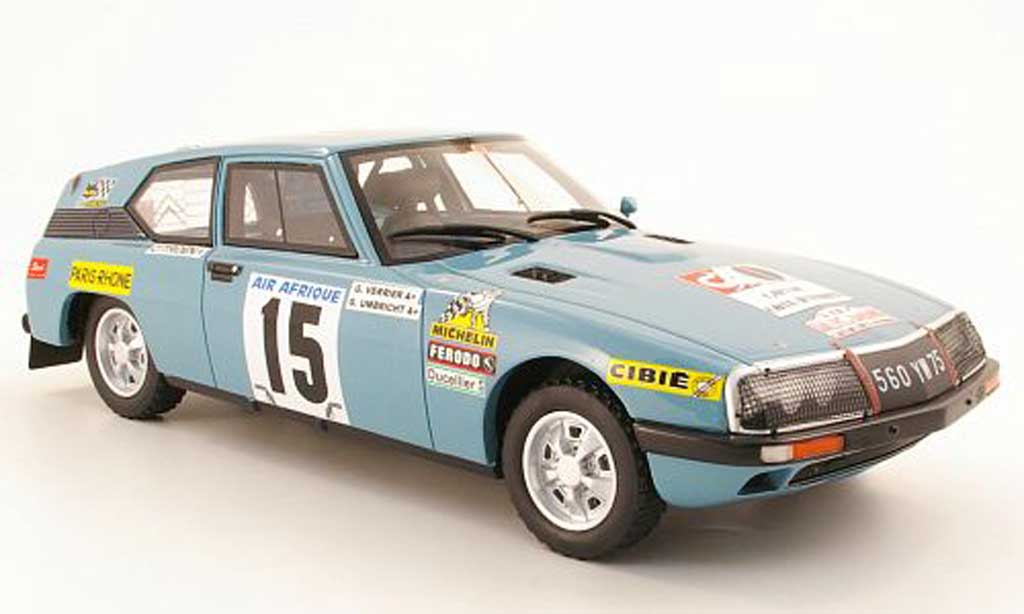 Citroen SM 1/18 Ottomobile Prossoo No15 GVerrier / GUmbricht Rally du Bandama 1968 modellino in miniatura