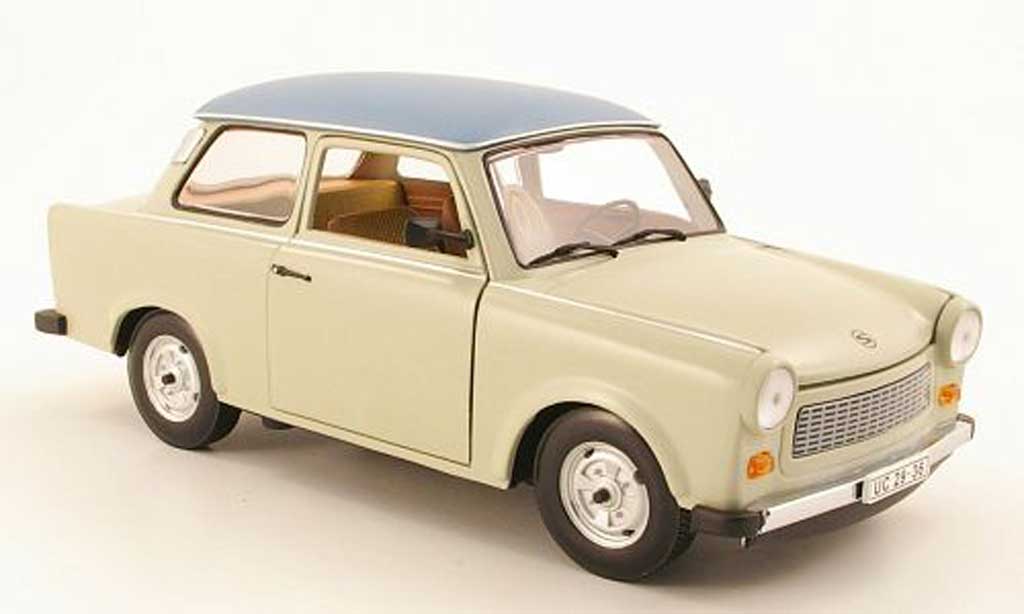 Trabant 601 de luxe 1/18 Sun Star de luxe grigio beige/grigio blu modellino in miniatura