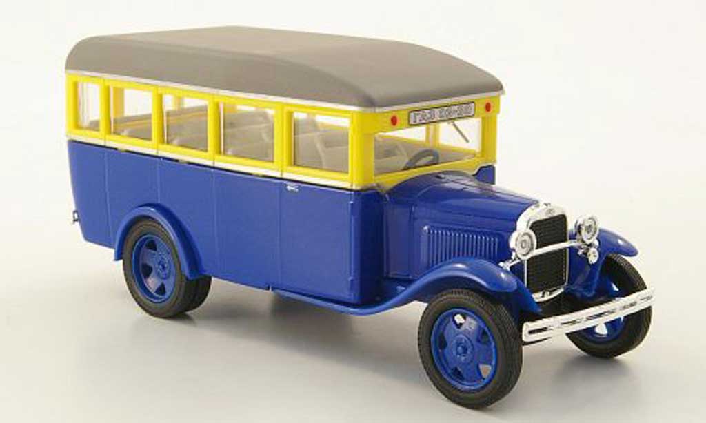 Gaz 03-30 1/43 Nash Avtoprom blu/giallo/grigio modellino in miniatura