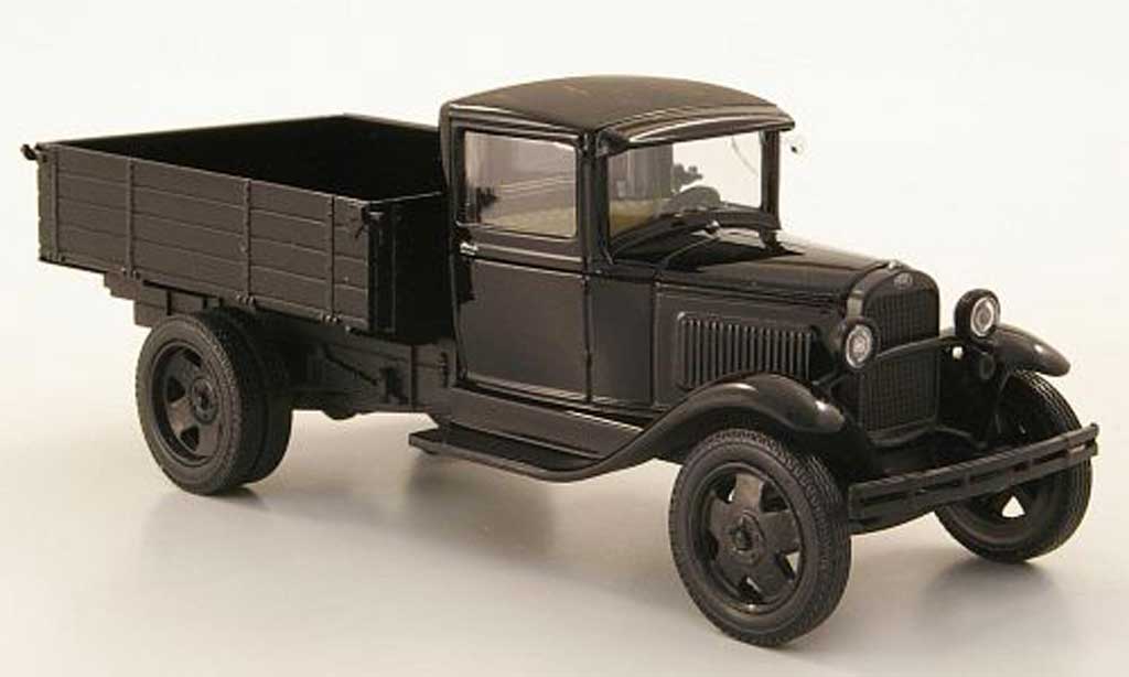 Gaz AA 1/43 Nash Avtoprom Pritsche nero modellino in miniatura