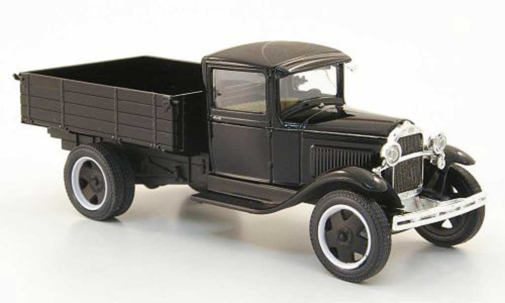 Gaz AA 1/43 Nash Avtoprom Pritsche nero avec Chrom modellino in miniatura