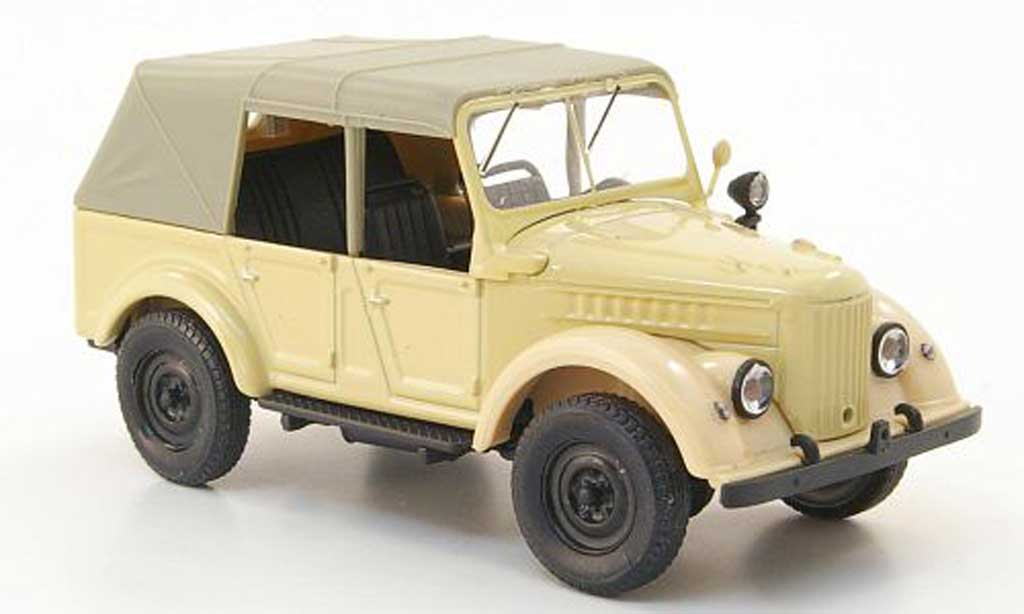 Gaz 69A 1/43 Nash Avtoprom beige geschlossen modellino in miniatura