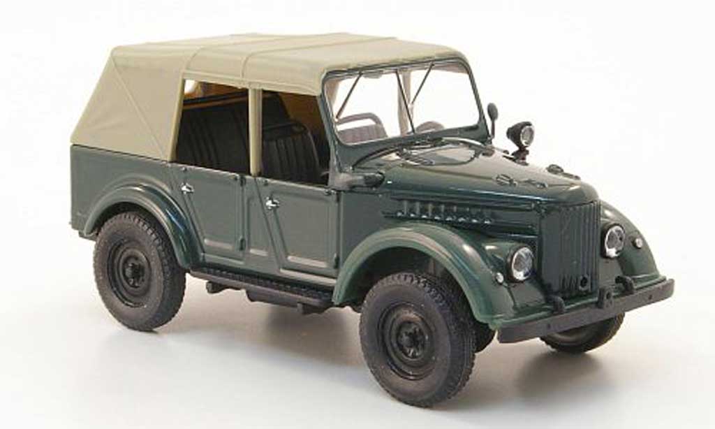 Gaz 69A 1/43 Nash Avtoprom grun geschlossen modellino in miniatura