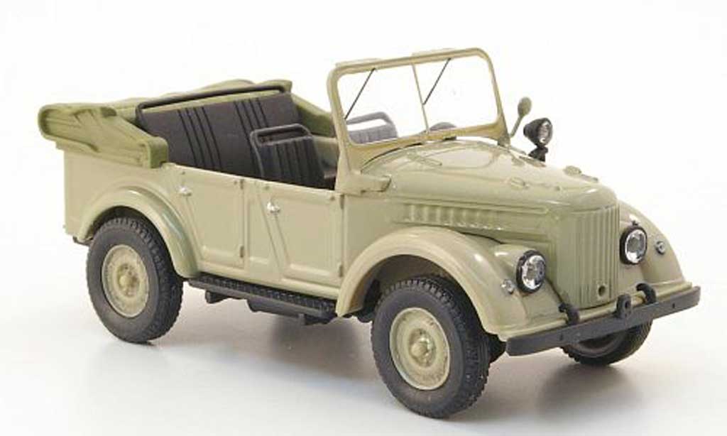 Gaz 69A 1/43 Nash Avtoprom beige offen modellino in miniatura