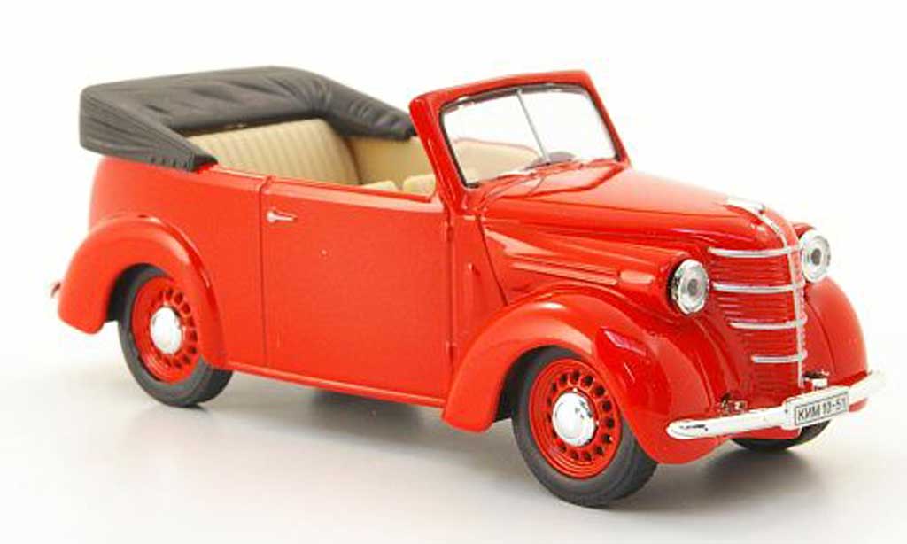 Kim 10-51 1/43 Nash Avtoprom Cabriolet rosso modellino in miniatura