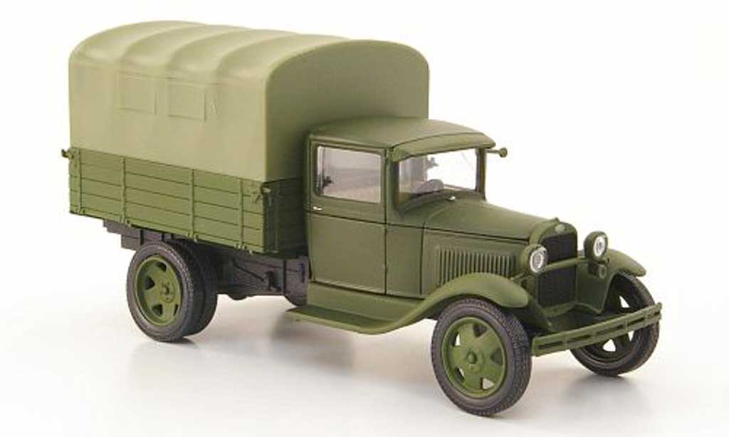 Gaz AA 1/43 Nash Avtoprom Pritsche oliv avec oliver Plane modellino in miniatura