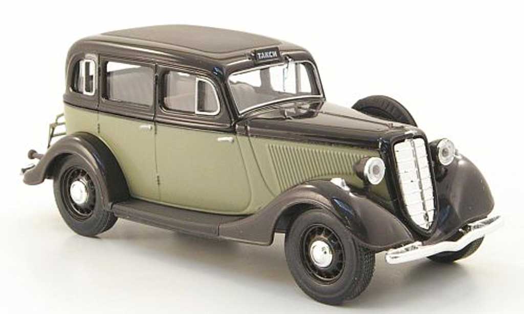 Gaz M1 Taxi 1/43 Nash Avtoprom Taxi nero/grigio modellino in miniatura