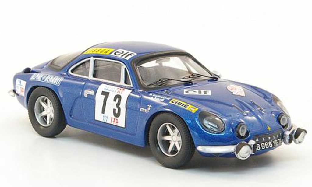 Alpine A110 1/43 Trofeu No.73 Darniche/Mahe Rally Portugal 1972 modellino in miniatura