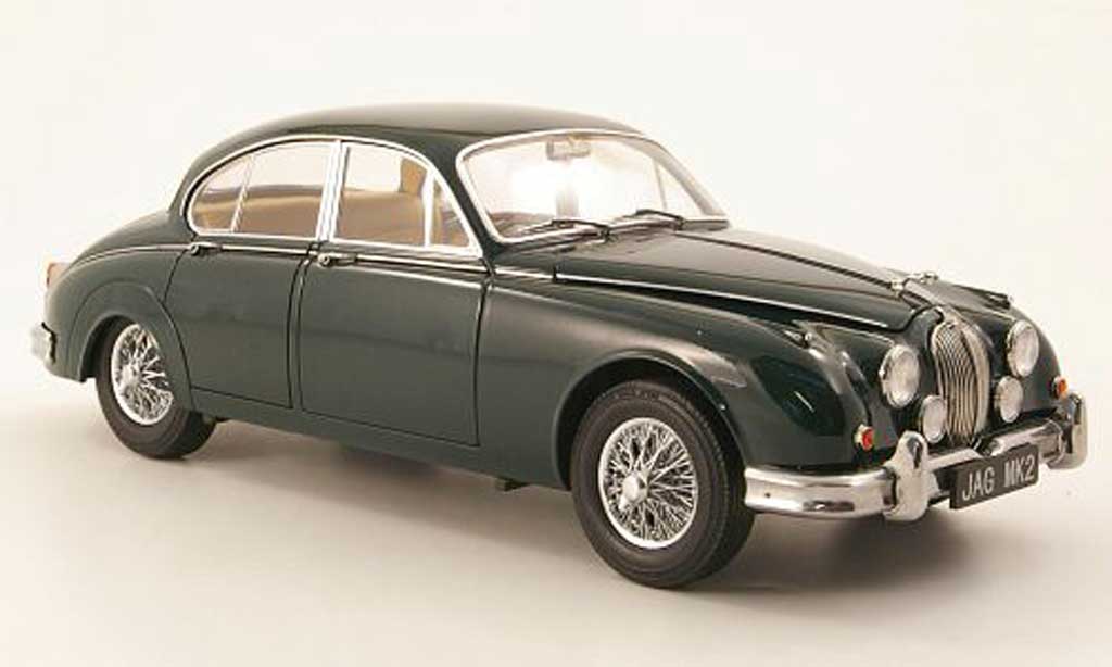 Jaguar MK 2 1/18 Model Icons 2 3.8 grun rhd 1962 modellino in miniatura