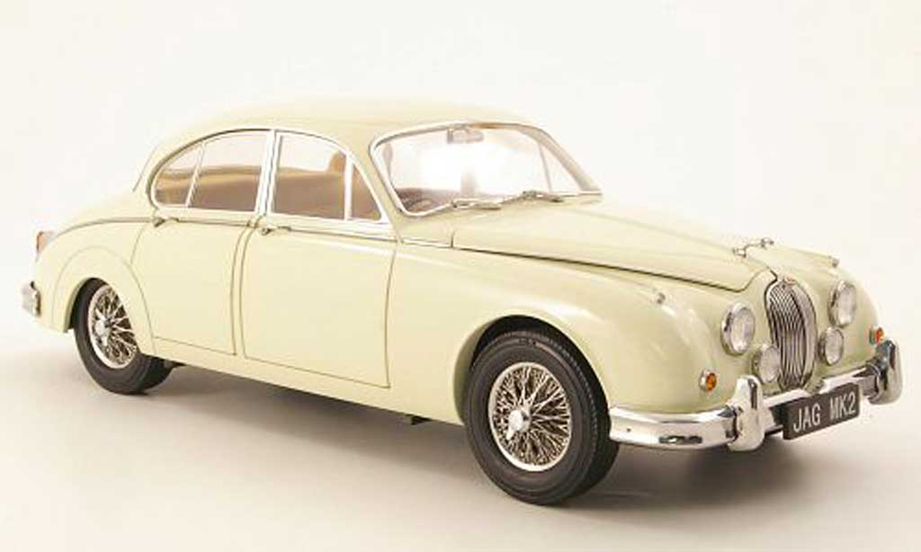 Jaguar MK 2 1/18 Model Icons 2 3.8 bianco rhd 1962 modellino in miniatura