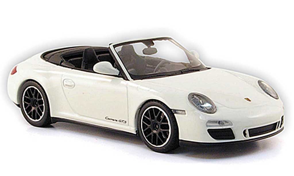 Porsche 997 GTS 1/43 Minichamps Carrera GTS Cabriolet bianco 2011 modellino in miniatura