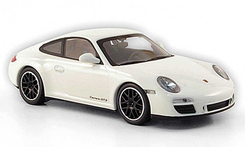Porsche 997 GTS 1/43 Minichamps Carrera GTS Coupe bianco 2011 modellino in miniatura