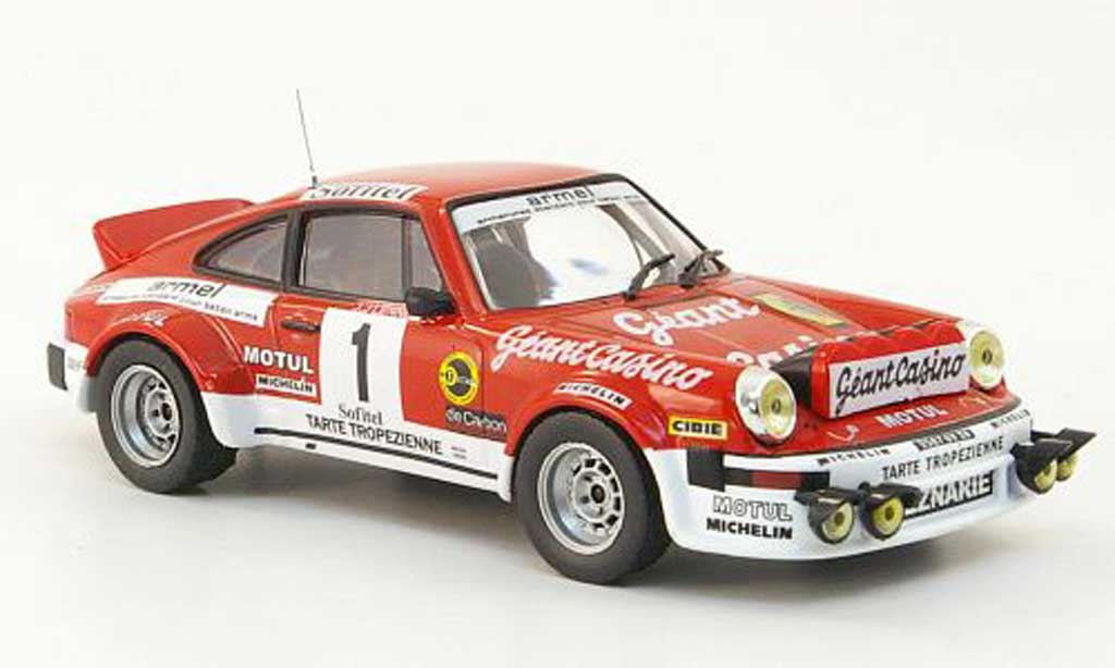 Porsche 930 1/43 Hachette 911 SC No.1 Geant Casino Rally Criterium des Cevennes 1979 modellino in miniatura