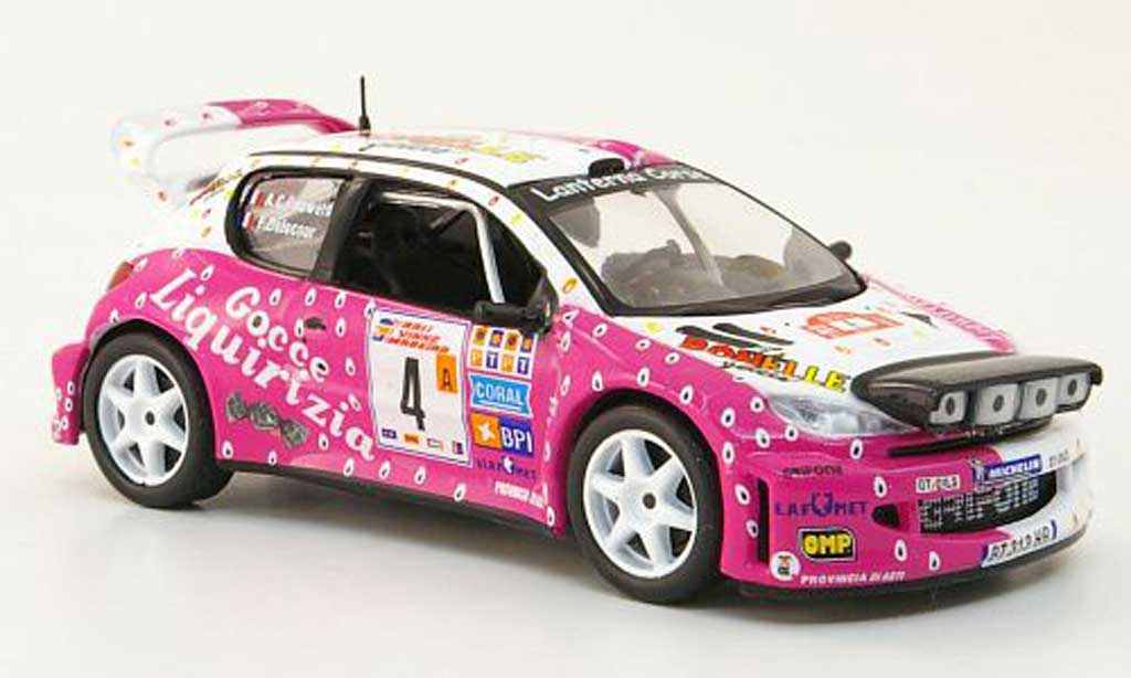 Peugeot 206 WRC 1/43 Hachette WRC No.4 Bonelle Rally de Madeira 2003 modellino in miniatura