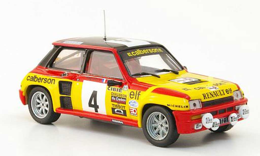 Renault 5 Turbo 1/43 Hachette Turbo No.4 Calberson Tour de France Automobile 1980 modellino in miniatura