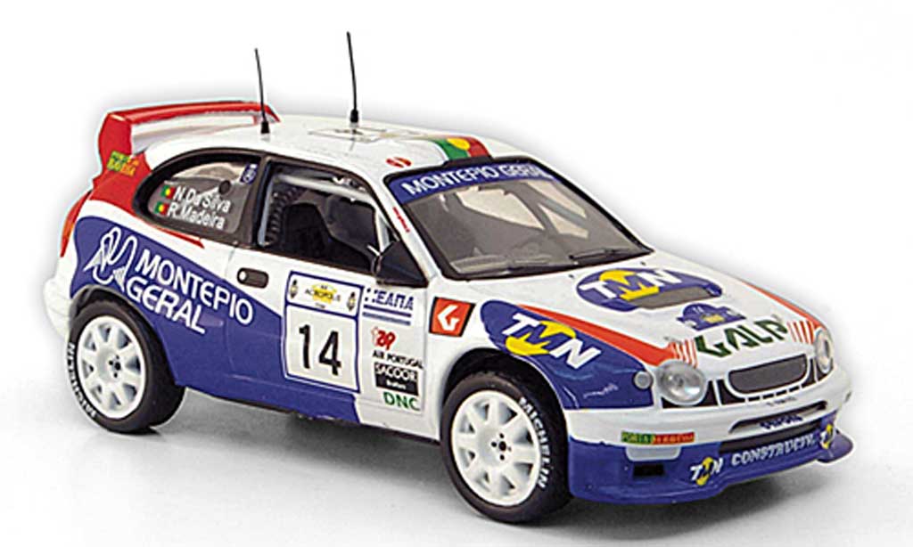 Toyota Corolla WRC 1/43 Hachette WRC No.14 Galp Rally Griechenland 1998 modellino in miniatura